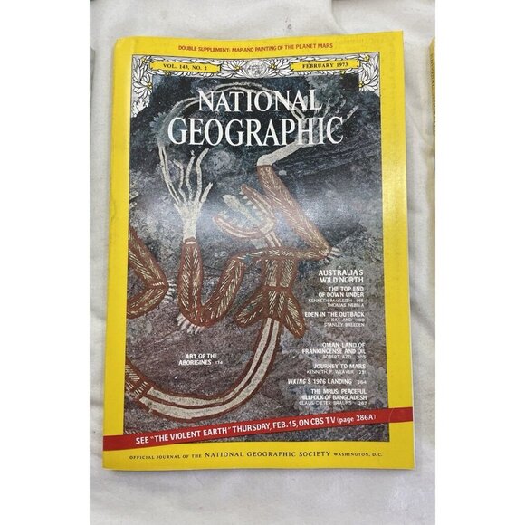 Vintage Nat Geo Jan–Jun 1973 Slipcover Set | Illustrated, Travel, Rare - Picture 9 of 16